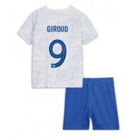 Fotbalové Dres Francie Olivier Giroud #9 Dětské Venkovní MS 2022 Krátký Rukáv (+ trenýrky)
